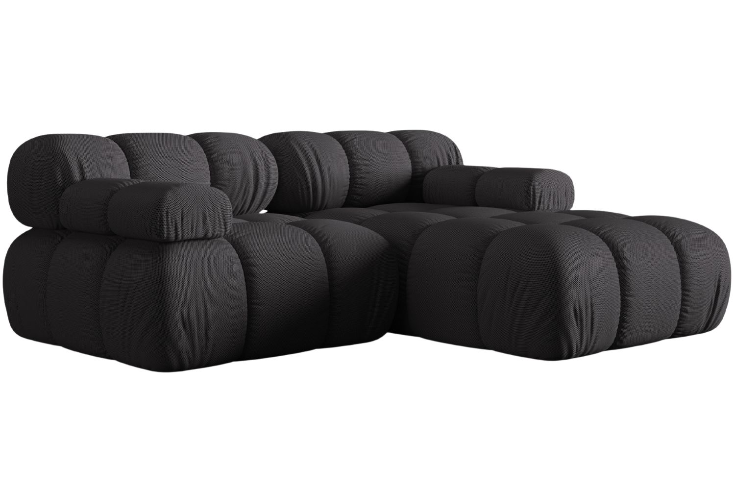 Micadoni Šedá rohová pohovka Bellis 188 cm