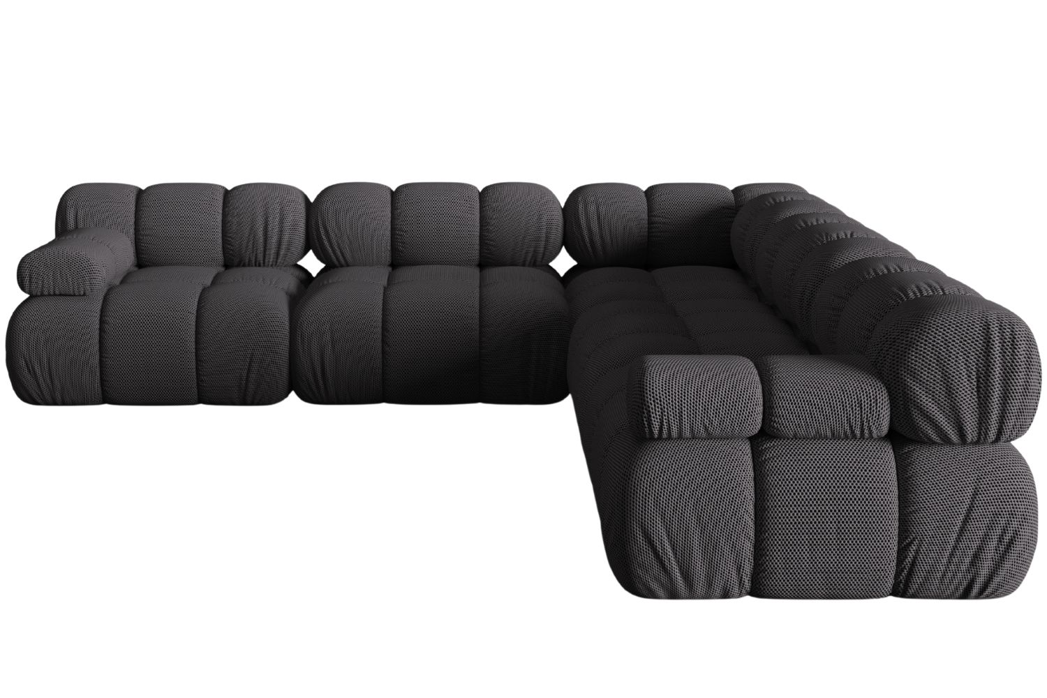 Micadoni Šedá rohová pohovka Bellis 282 cm