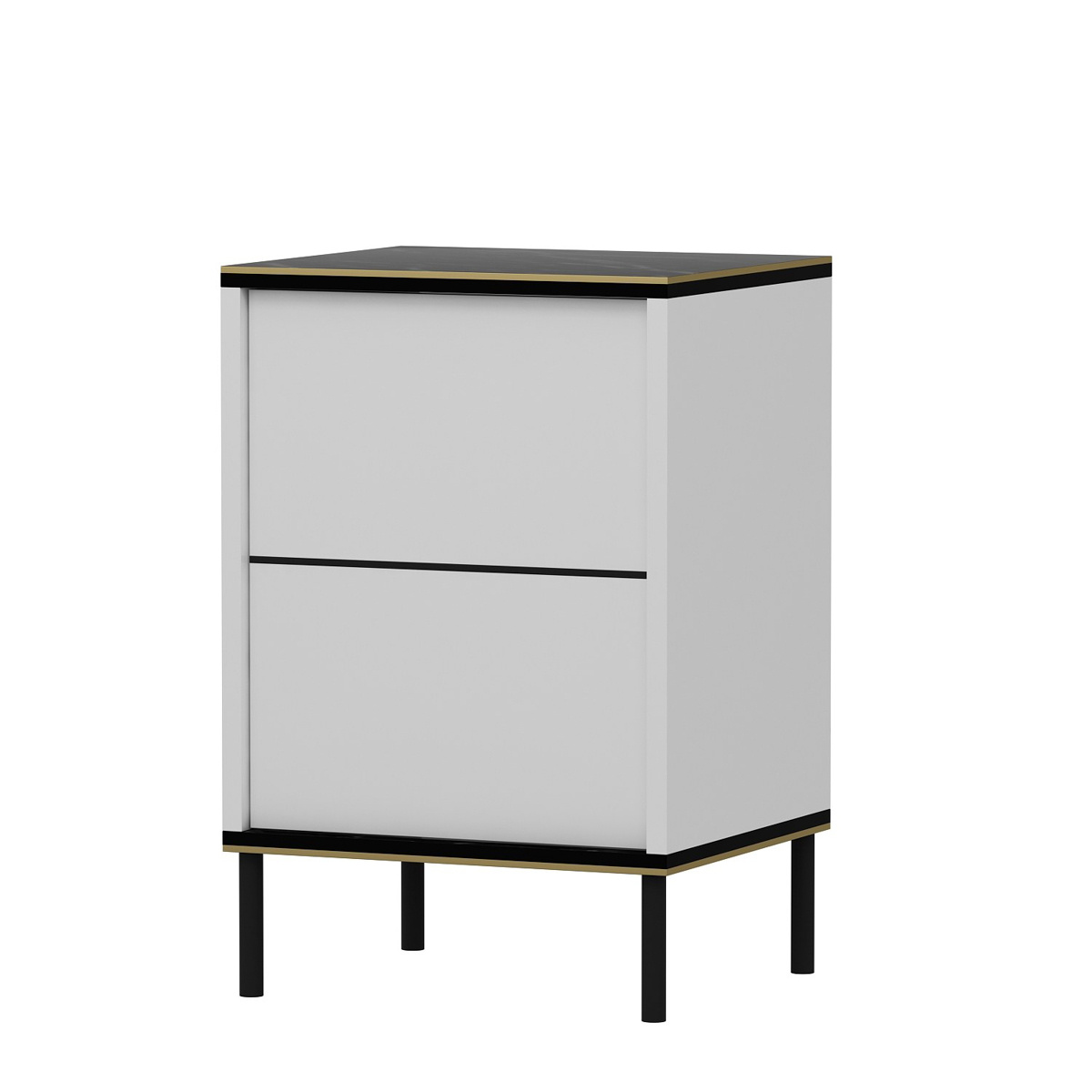 Noční stolek Imaj White Marble