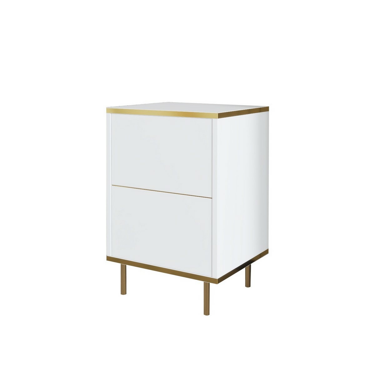 Noční stolek Imaj White and Gold