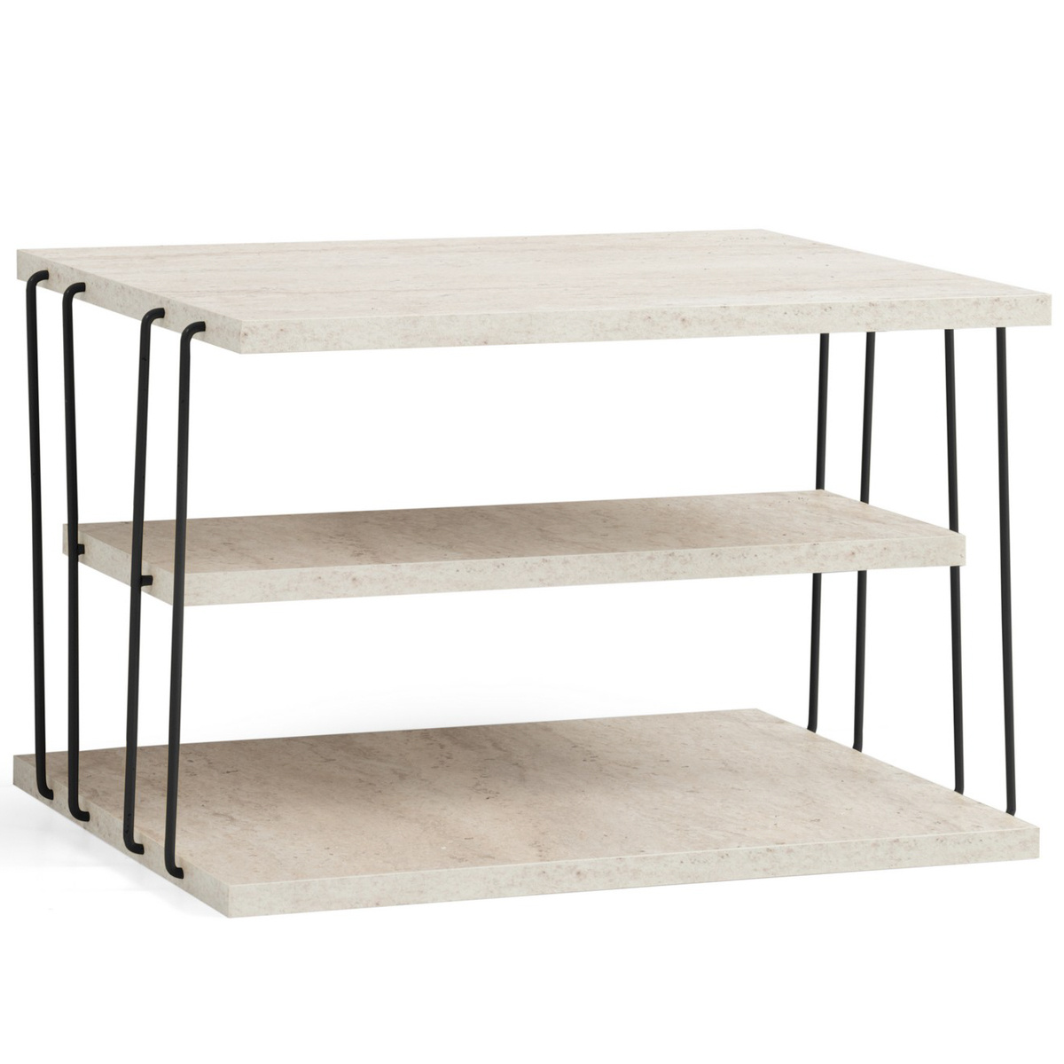 Odkládací stolek Lifon Black Travertine