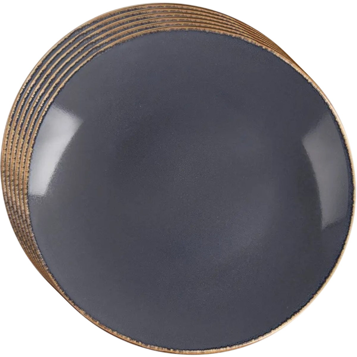 Orion Sada keramických dezertních talířů Glaze šedá 20