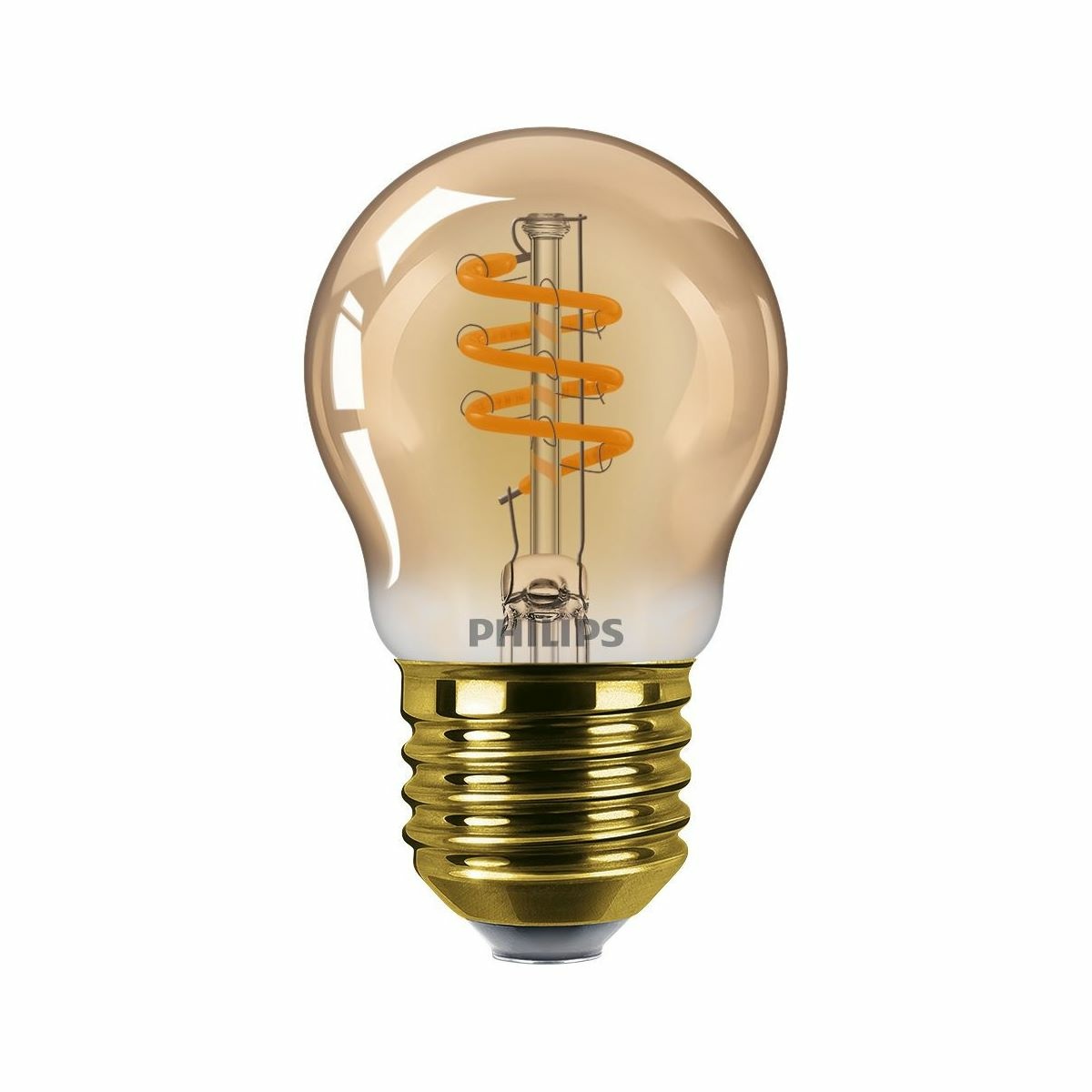 Philips LED filament žárovka E27 P45 3W (25W) 2200K stmívatelná
