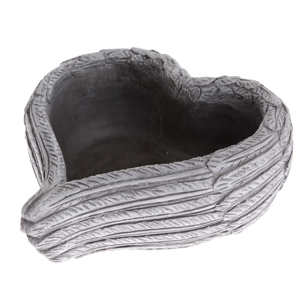 Pietní dekorace Betonový květináč Srdce