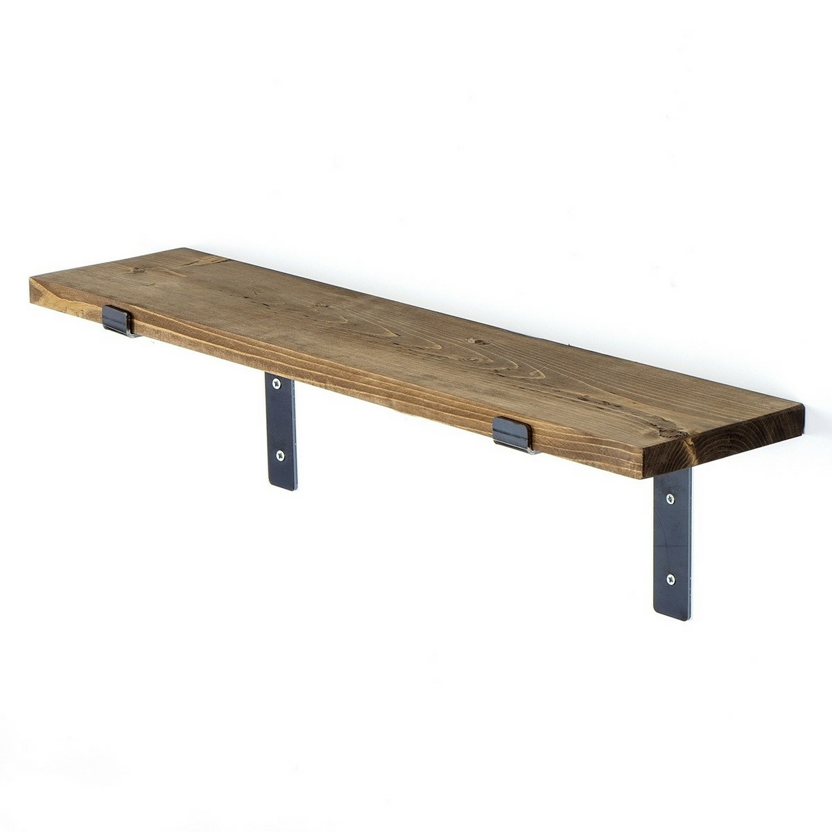 Polička Lam002 Black and Walnut