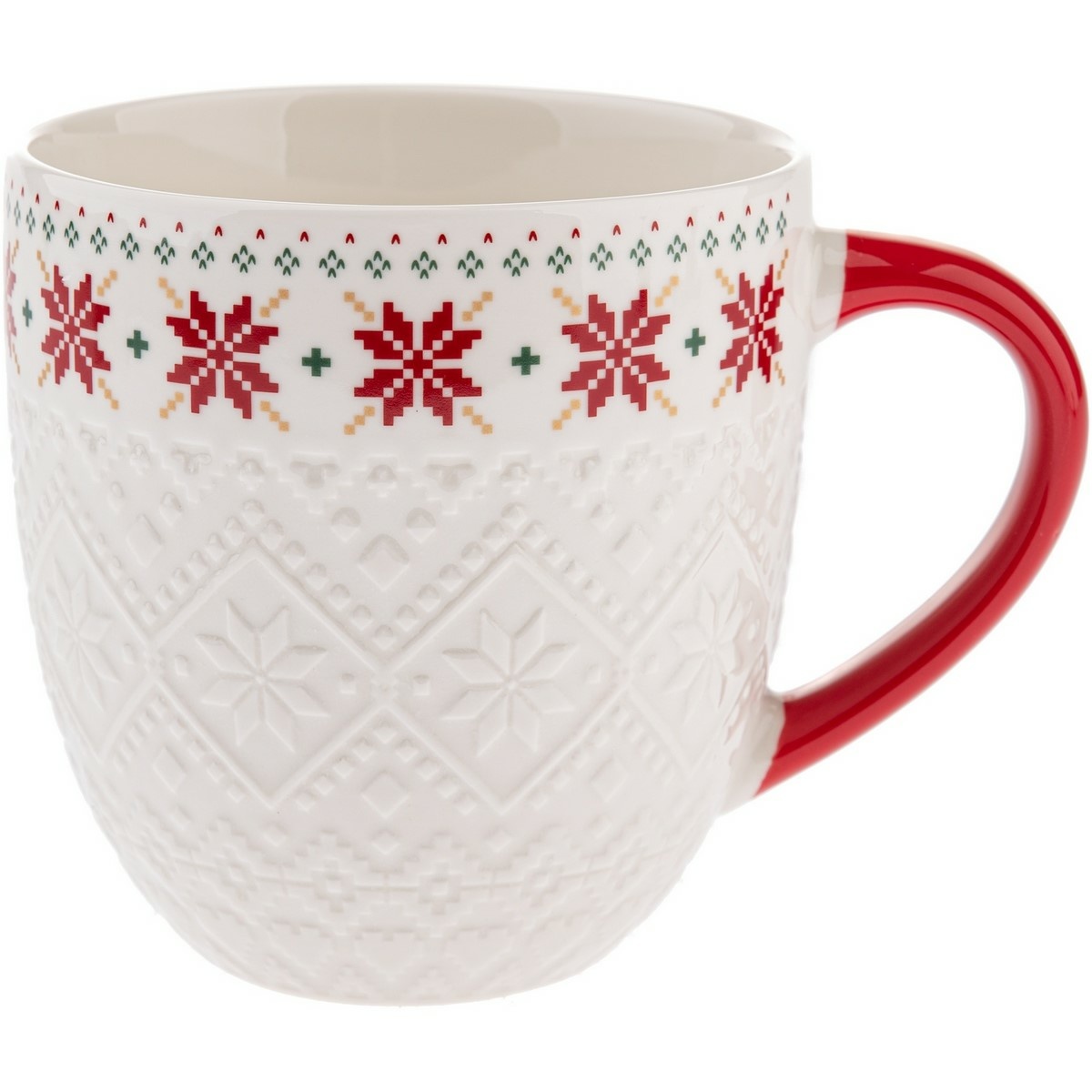 Porcelánový hrnek Pletený květ 630 ml