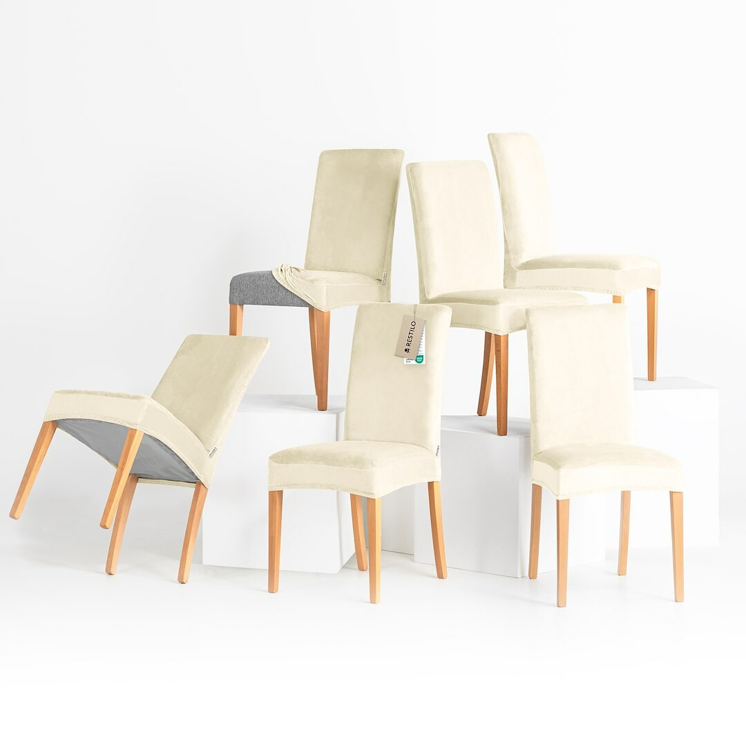 Restilo Napínací potah na židli Sento krémová