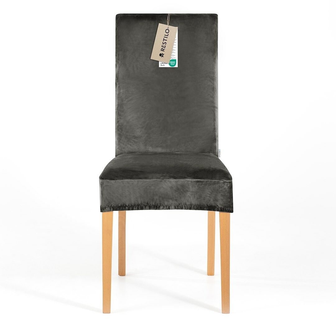 Restilo Napínací potah na židli Sento tmavě šedá