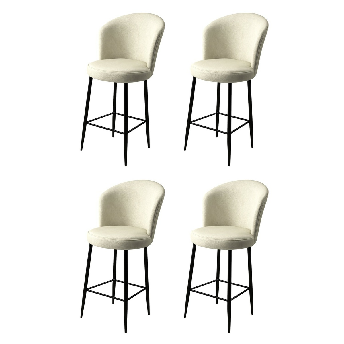 Sada barových židlí Fora Cream