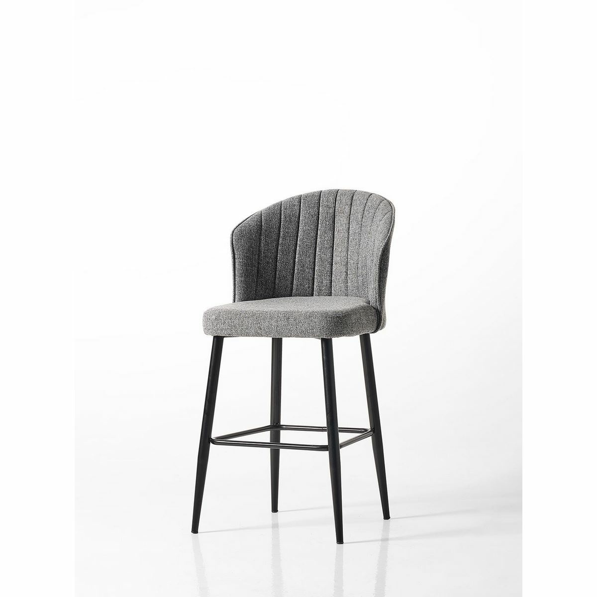 Sada barových židlí Rubi Grey and Black