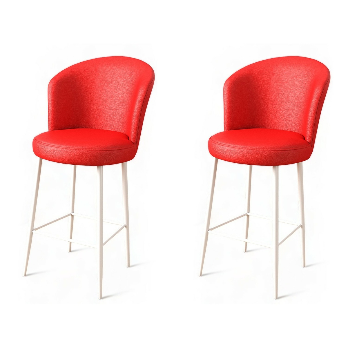 Sada barových židlí Uras Red and White