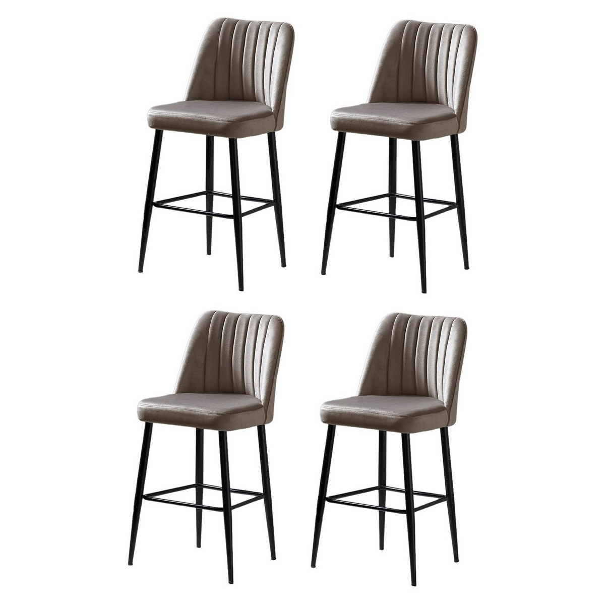 Sada barových židlí Vento Cappuccino and Black