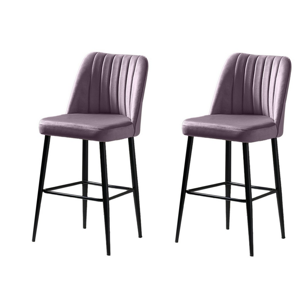 Sada barových židlí Vento Lilac and Black