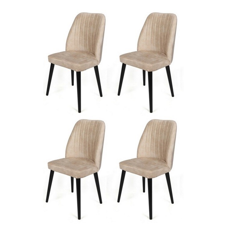 Sada jídelních židlí Alfa Cream and Black