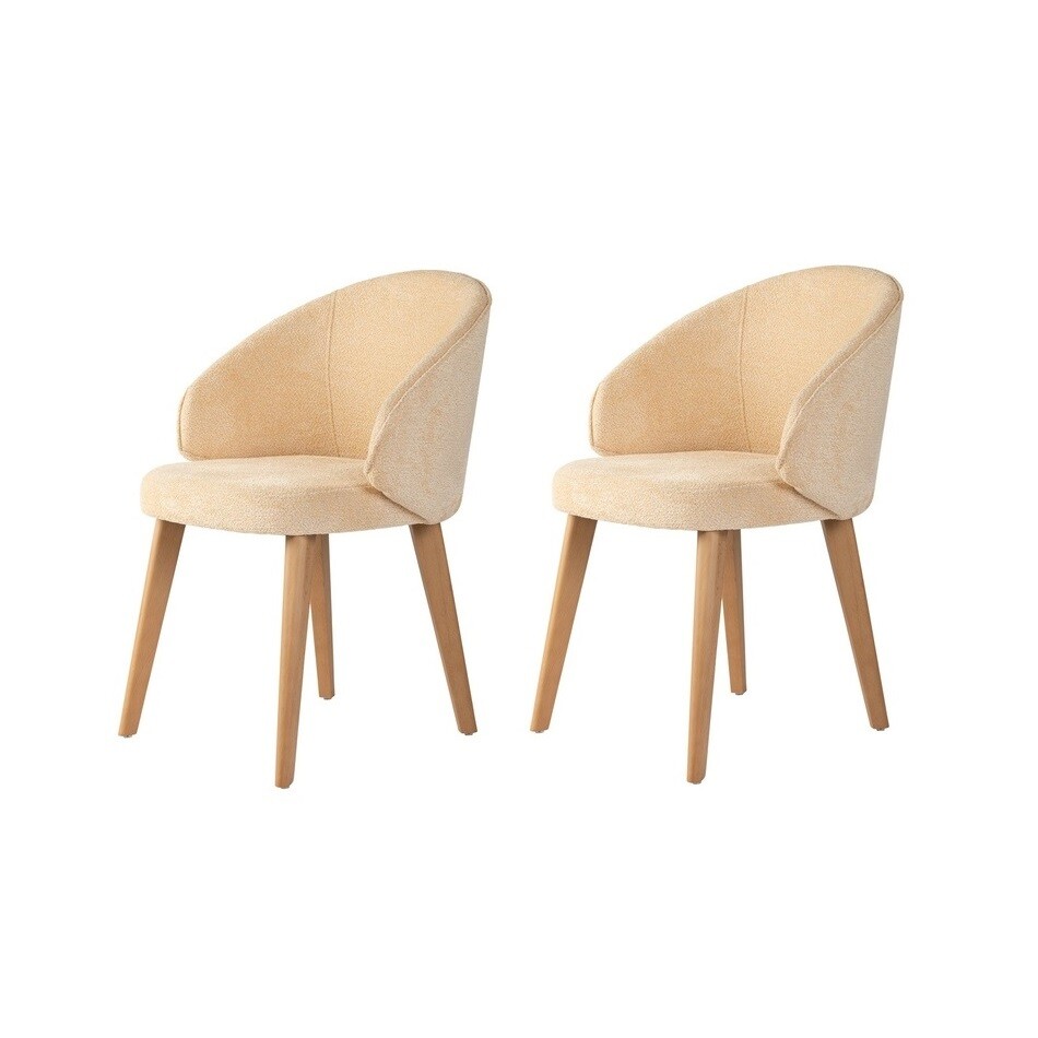 Sada jídelních židlí Bentley Beige and Light Oak