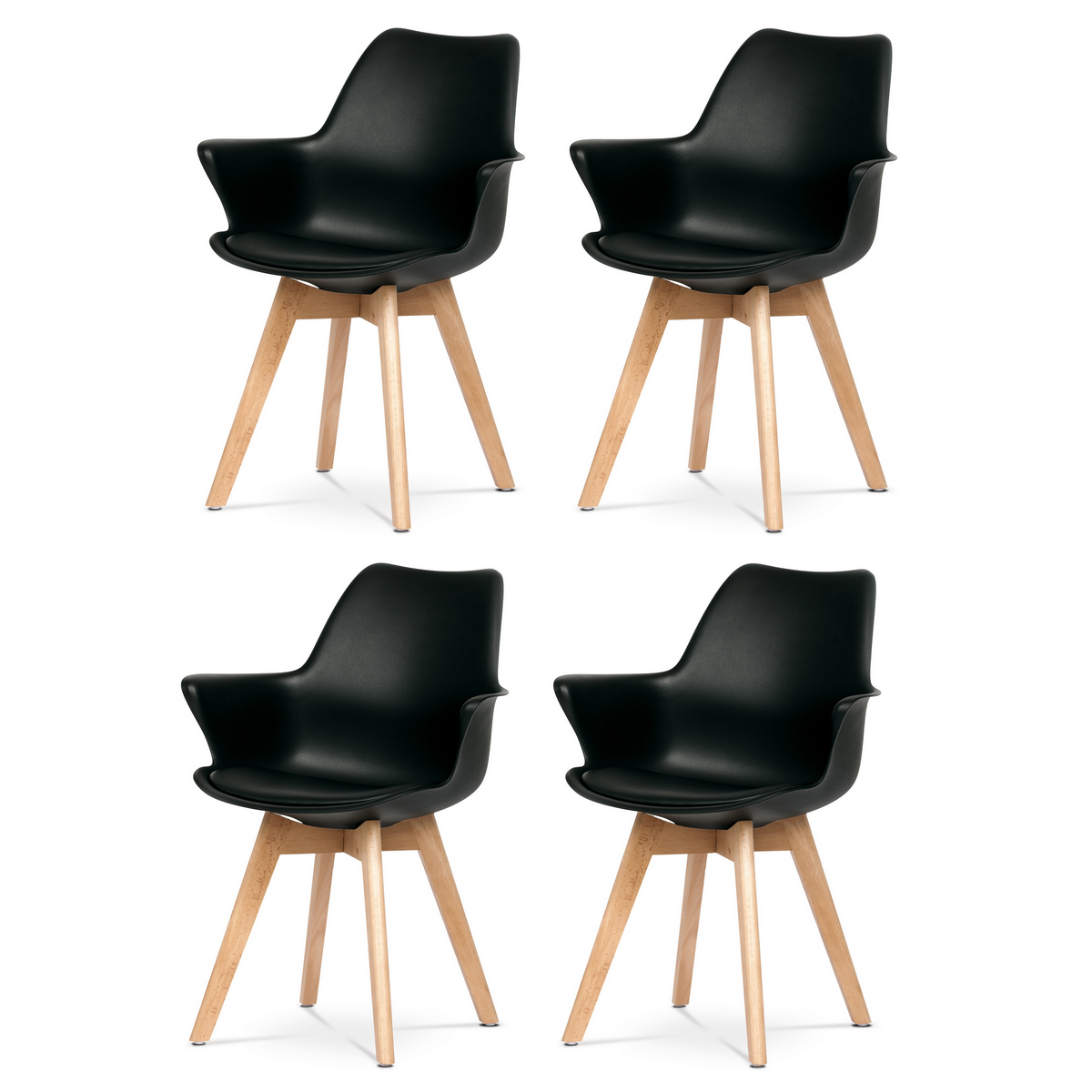 Sada jídelních židlí CT-771 BK