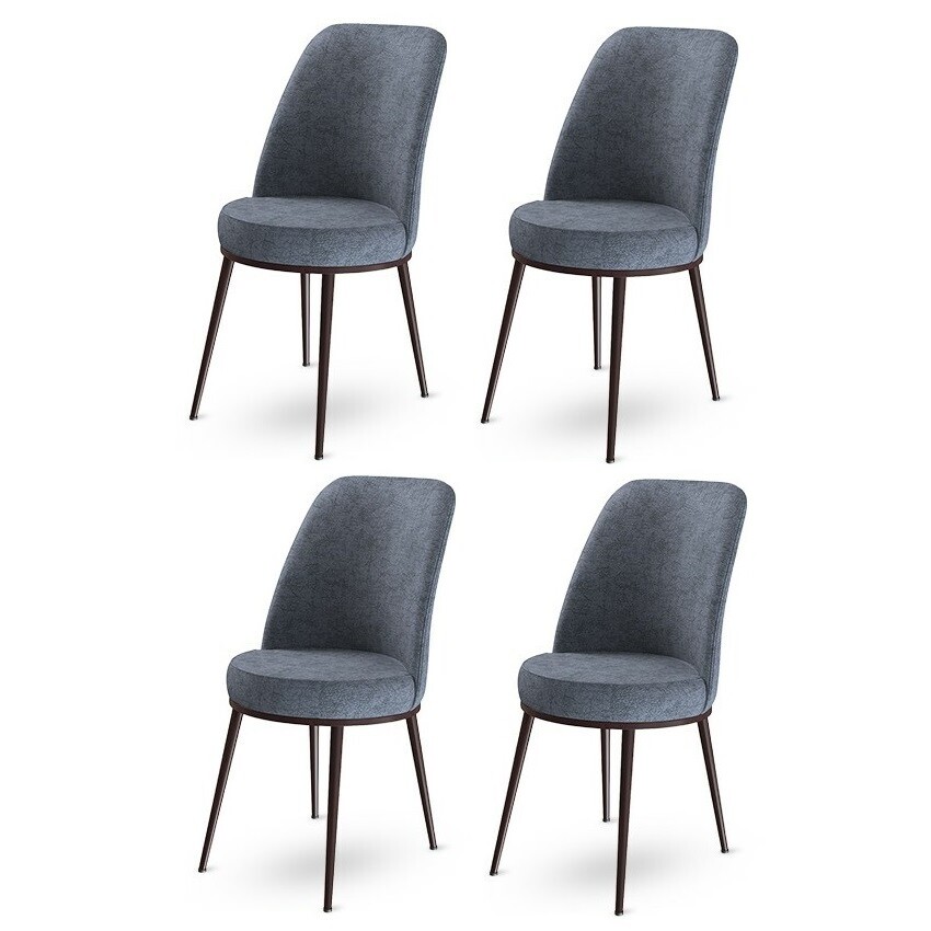 Sada jídelních židlí Dexa Fume and Brown