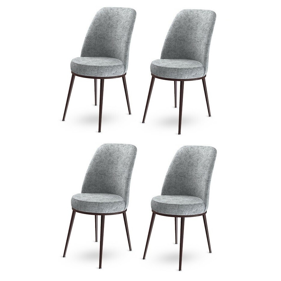 Sada jídelních židlí Dexa Grey and Brown