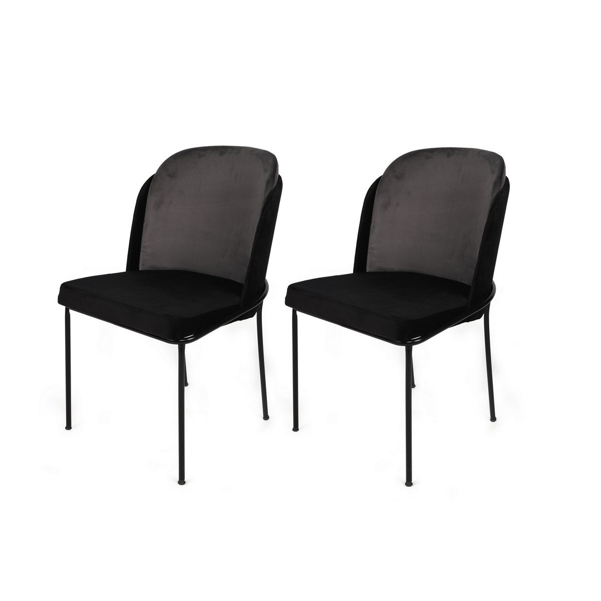 Sada jídelních židlí Dore Grey and Black