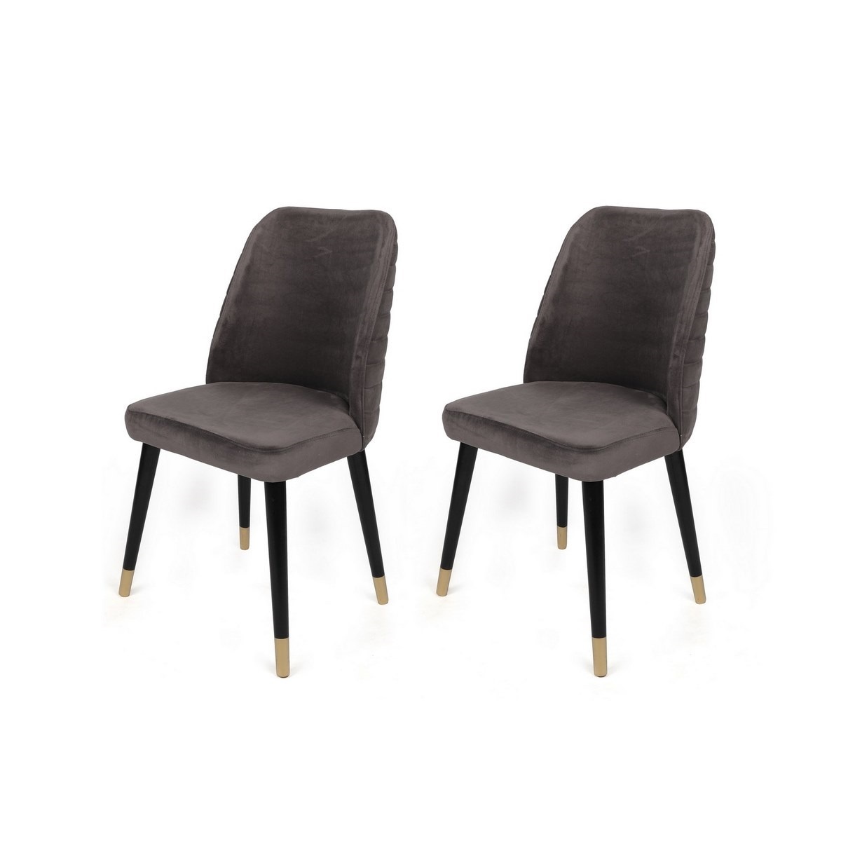 Sada jídelních židlí Hugo Anthracite and Black