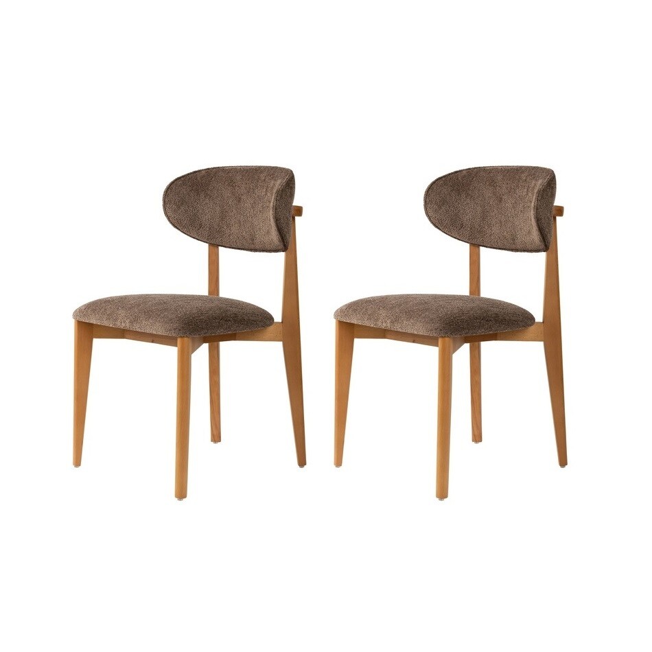 Sada jídelních židlí Lionte Brown and Dark Oak