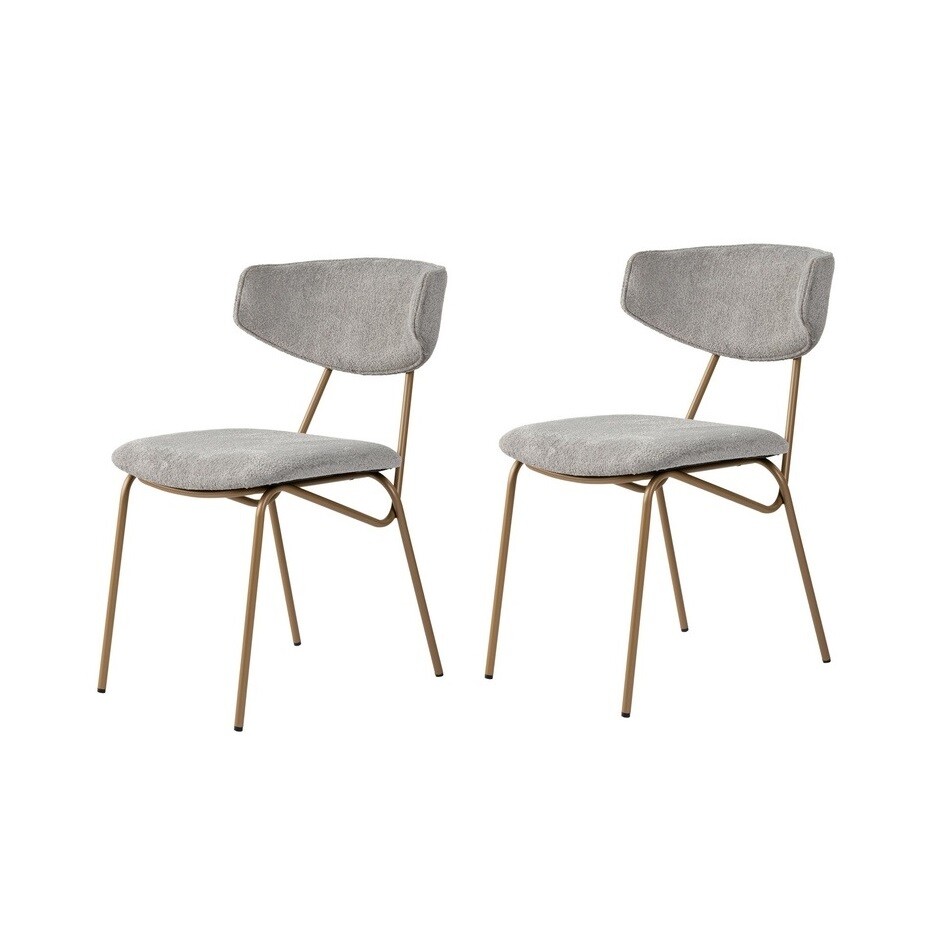 Sada jídelních židlí Nancy Grey and Gold