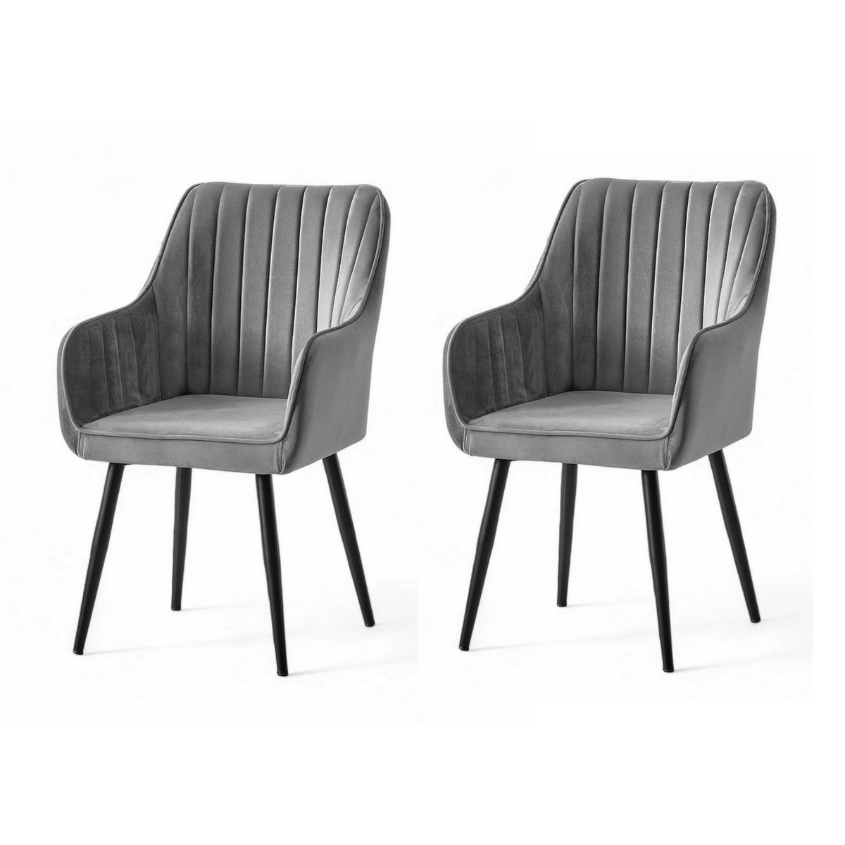 Sada jídelních židlí Nova Grey and Black