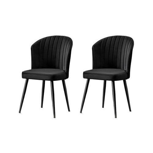 Sada jídelních židlí Rubi Black and Black