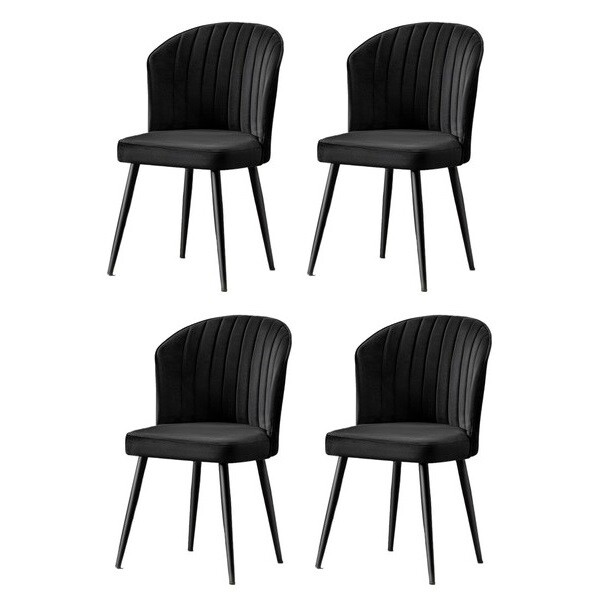 Sada jídelních židlí Rubi Black and Black