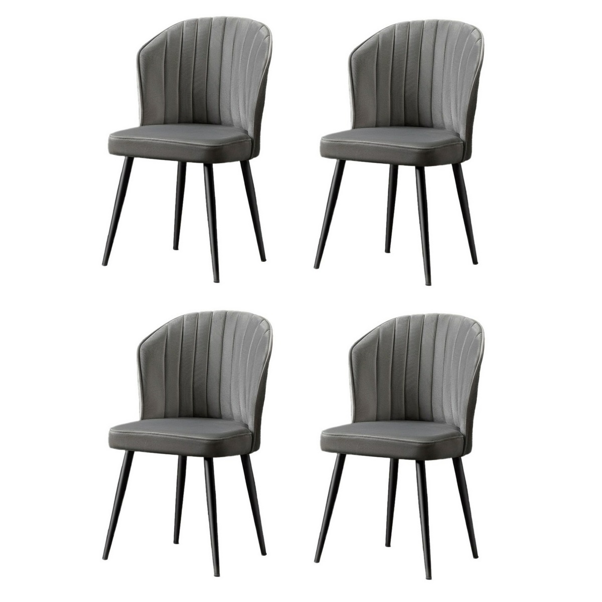 Sada jídelních židlí Rubi Grey and Black