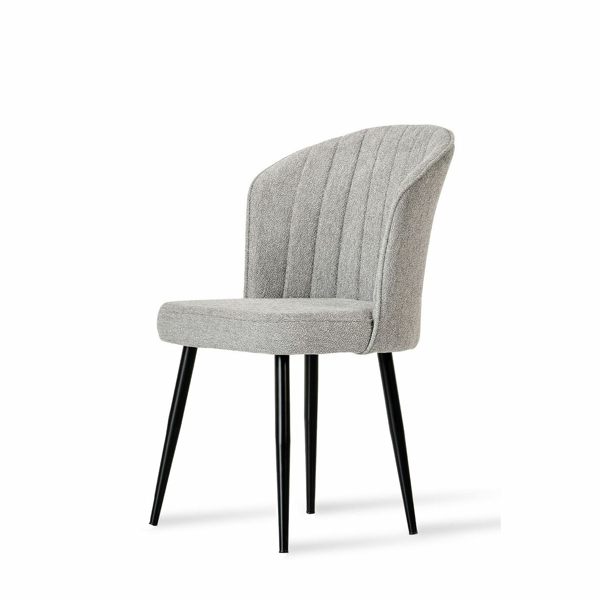 Sada jídelních židlí Rubi Light Grey and Black