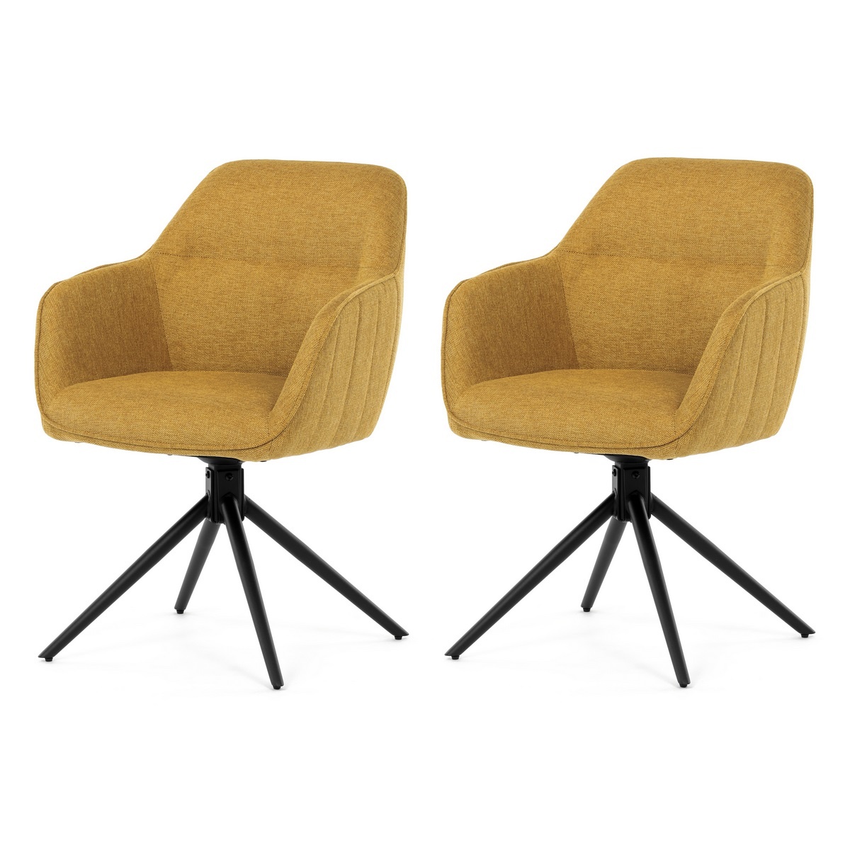 Sada jídelních židlí s vratným mechanismem HC-536 YEL2