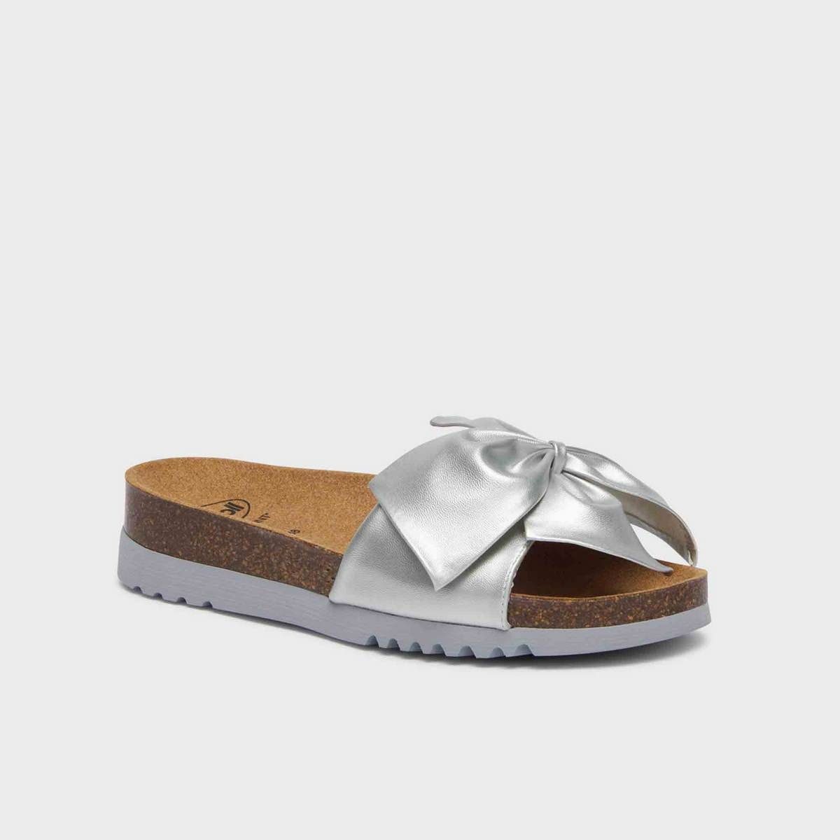 Scholl Pantofle Bowy 2.0 stříbrná