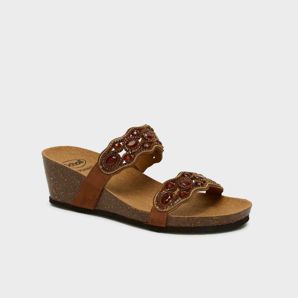 Scholl Pantofle Lerici hnědá