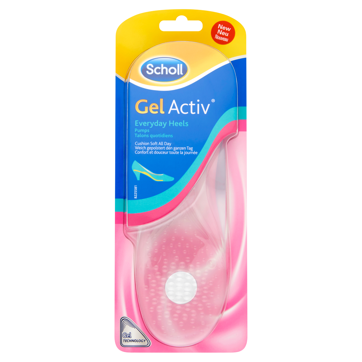 Scholl Vložky do bot s podpatkem pro celodenní nošení GelActiv