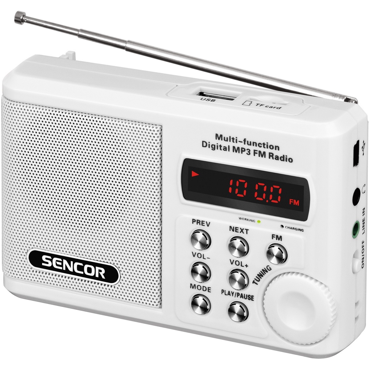 Sencor SRD 215 W rádio S USB/MP3