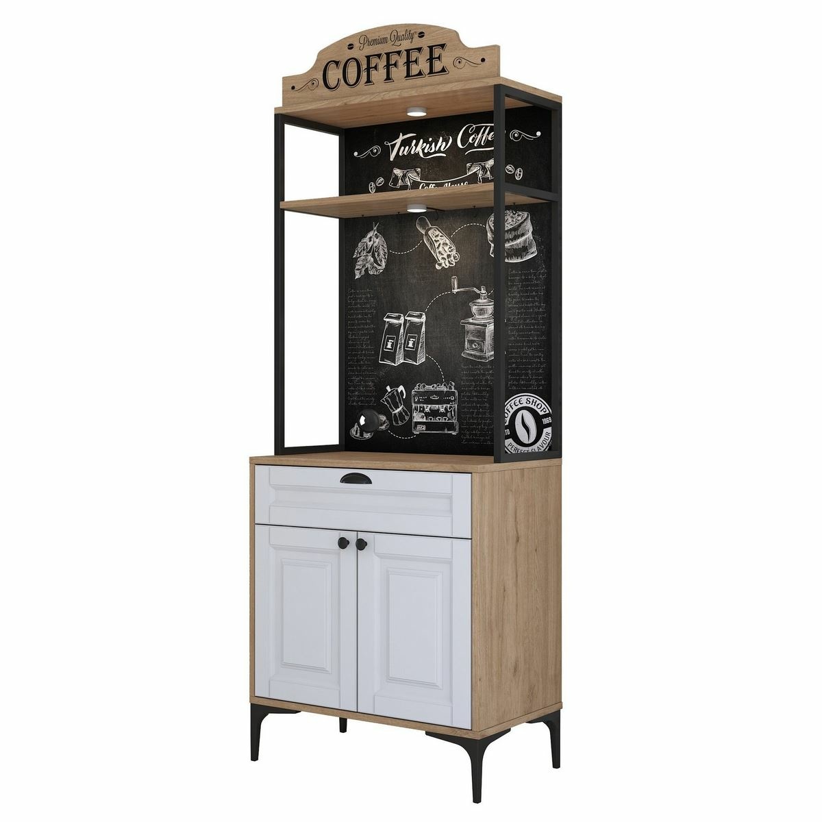 Skříň Jehy Walnut and White