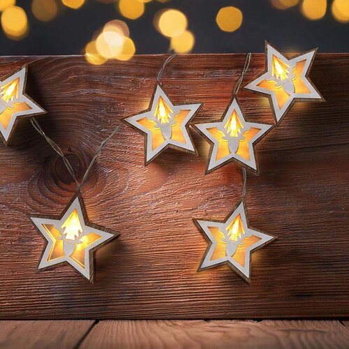 Solight LED vánoční řetěz hvězdy