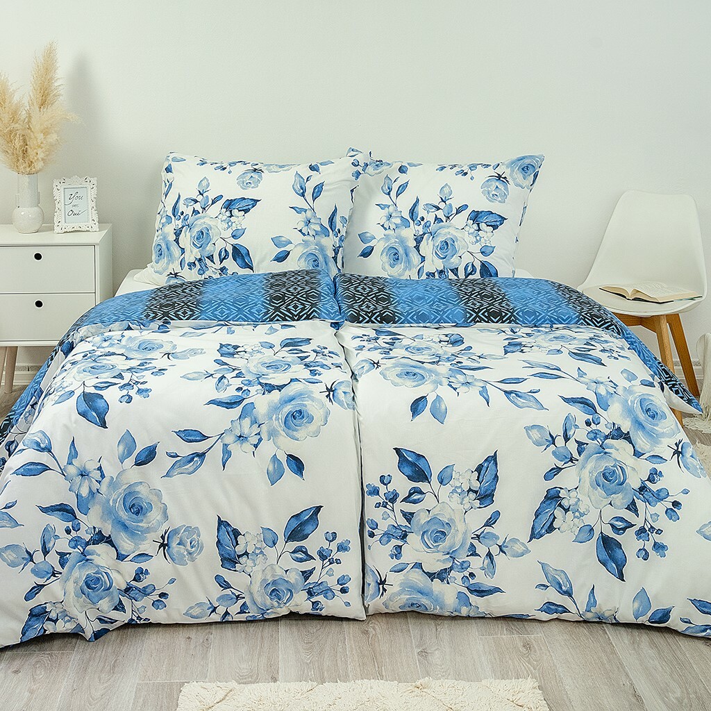 Stanex Bavlněné povlečení Modré růže