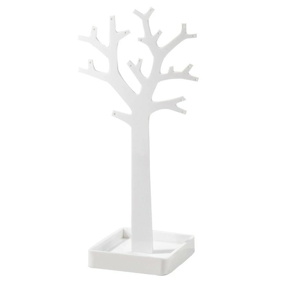 Stojan na šperky ve tvaru stromu Compactor – bílý plast