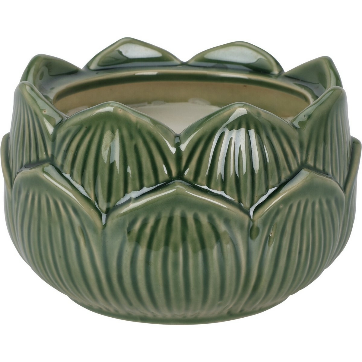 Svíčka v porcelánovém květinovém kalíšku 12 x 7