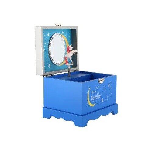 Teddies Hrací skříňka se šperkovnicí Jednorožec