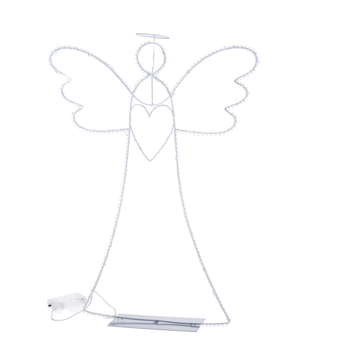 Vánoční svítící dekorace Anděl se svatozáří