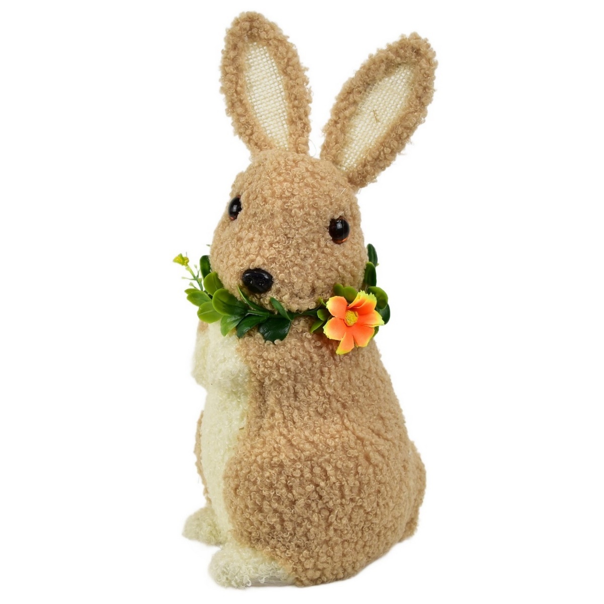 Velikonoční zajíček flísový s květinou