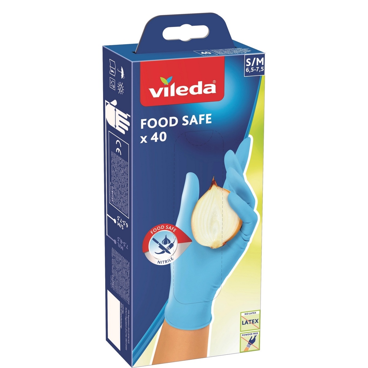 Vileda Food Safe rukavice S/M 40 ks