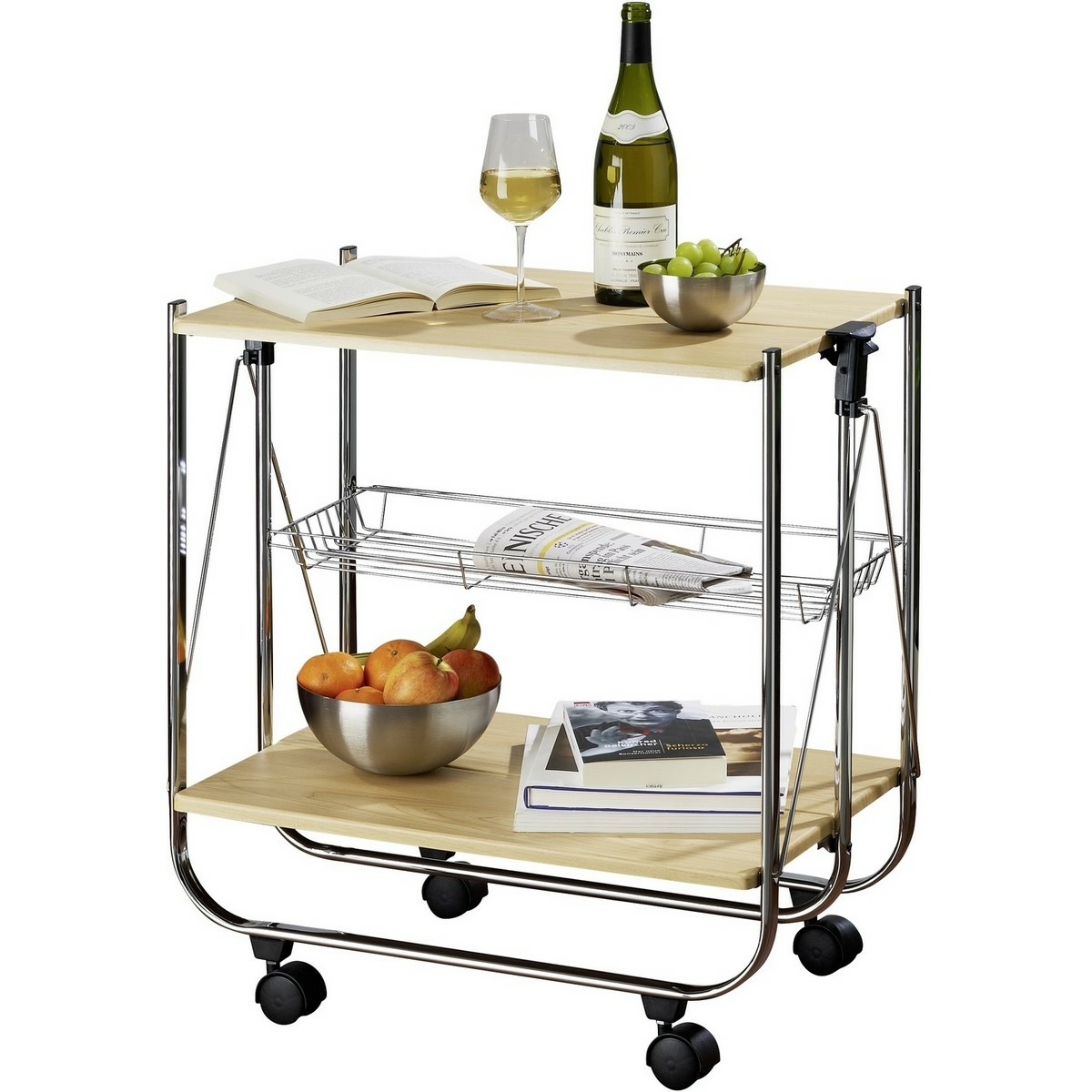 Wenko Skládací servírovací vozík Dinett Deluxe