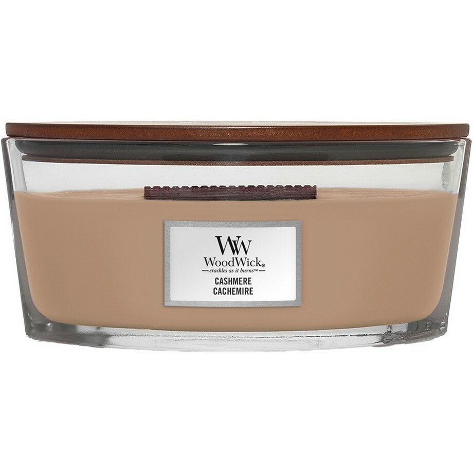 WoodWick Vonná svíčka loď Cashmere