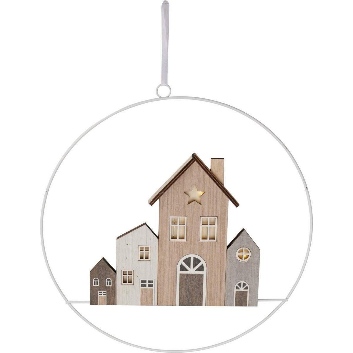 Závěsná vánoční dekorace Winter Houses