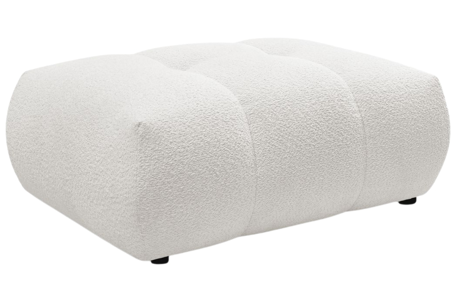 Bobochic Paris Bílá bouclé podnožka Fuji 112 x 80 cm