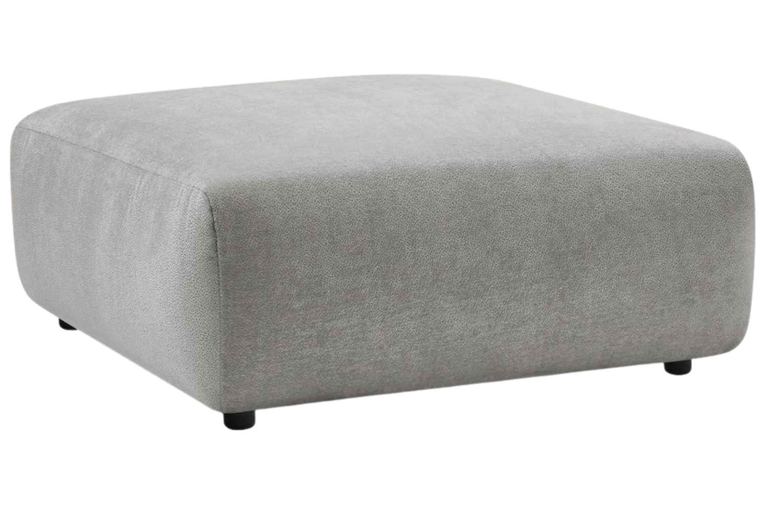 Bobochic Paris Světle šedá podnožka Lucien 108 x 108 cm